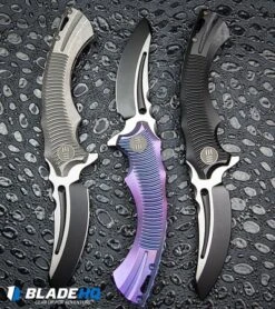 We Knife Co. Sea Monster Frame Lock Knife Black Ti (3.3" Black) 713D -We Knife Co Shop 3 2