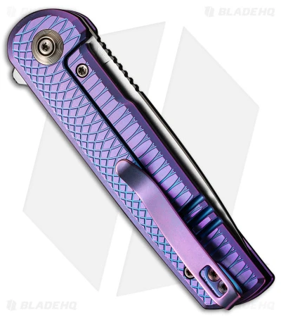 WE Knife Co. Charith Frame Lock Knife Purple Ripple Ti (3" BB) WE20056-2 2 WE Knife Co. Charith Frame Lock Knife Purple Ripple Ti (3" BB) WE20056-2 - Image 2