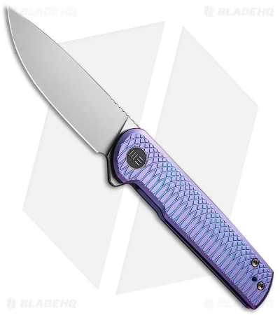WE Knife Co. Charith Frame Lock Knife Purple Ripple Ti (3" BB) WE20056-2 1 WE Knife Co. Charith Frame Lock Knife Purple Ripple Ti (3" BB) WE20056-2