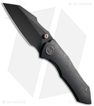 WE Knife Co. High-Fin Frame Lock Knife Black Titanium (3" Black SW) WE22005-1 1 WE Knife Co. High-Fin Frame Lock Knife Black Titanium (3" Black SW) WE22005-1