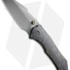 WE Knife Co. High-Fin Frame Lock Knife Flamed Titanium (3" Gray SW) WE22005-4