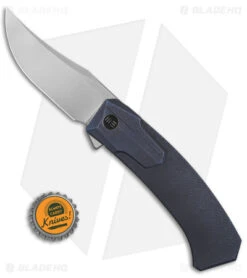 WE Knife Co. Shuddan Frame Lock Knife Blue Titanium (3.48" Satin) WE21015-2 -We Knife Co Shop WE KNife Co Shuddan FLK Blue Ti 3in Satin BHQ 145873 td size