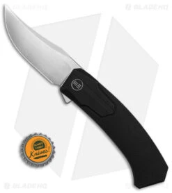 WE Knife Co. Shuddan Frame Lock Knife Black Titanium (3.48" Satin) WE21015-1 -We Knife Co Shop WE Knife CO Shuddan FLK Black Ti 3in Satin BHQ 145871 td size