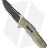 WE Knife Co. 603G Frame Lock Knife Green Titanium (3.6" Black/Satin)