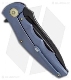 WE Knife Co. 608 Drop Point Frame Lock Knife Blue Titanium (4" Black SW) -We Knife Co Shop WE Knife Co 608 drop point blue ti black sw BHQ 67897 er side
