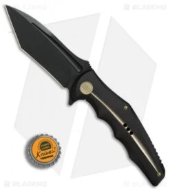 WE Knife Co. 608L Tanto Frame Lock Knife Black/Gold Ti (4" Black SW) -We Knife Co Shop WE Knife Co 608L Tanto Black Gold Ti Black SW BHQ 79927 er bottlecap