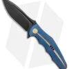 WE Knife Co. 608P Frame Lock Knife Blue Titanium (4" Black Stonewash)