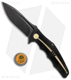 WE Knife Co. 608R Frame Lock Knife Black Titanium (4" Black Stonewash) -We Knife Co Shop WE Knife Co 608R FL Black Black SW BHQ 85491 jr bottlecap