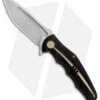WE Knife Co. 608S Frame Lock Knife Black Titanium (4" Stonewash)