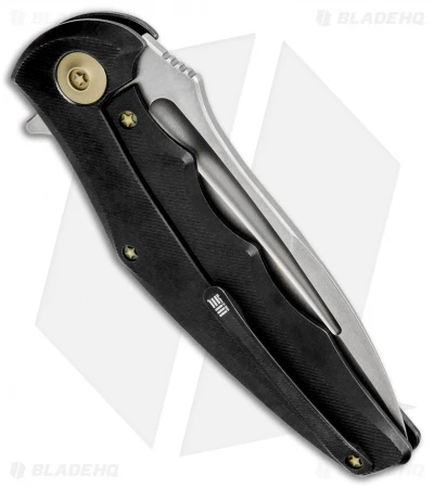 WE Knife Co. 608S Frame Lock Knife Black Titanium (4" Stonewash) 3 WE Knife Co. 608S Frame Lock Knife Black Titanium (4" Stonewash) - Image 3