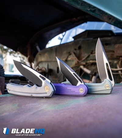 WE Knife Co. 611G Frame Lock Knife Titanium (3.75" Two-Tone) 4 WE Knife Co. 611G Frame Lock Knife Titanium (3.75" Two-Tone) - Image 4