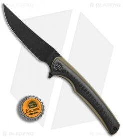WE Knife Co. 704CF-I Liner Lock Knife CF/Gold Ti (3.6" Black Stonewash) -We Knife Co Shop WE Knife Co 704CF I cf gold ti black sw BHQ 75627 er bottlecap