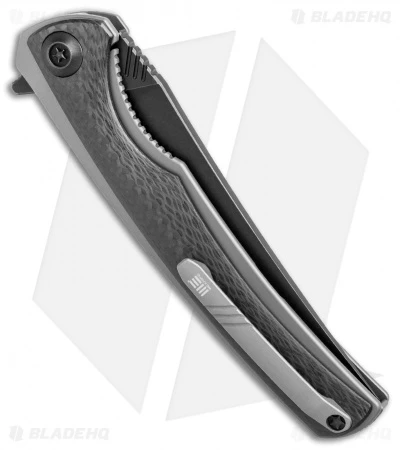 WE Knife Co. 704CF-J Liner Lock Knife CF/Ti (3.6" Black Stonewash) 3 WE Knife Co. 704CF-J Liner Lock Knife CF/Ti (3.6" Black Stonewash) - Image 3