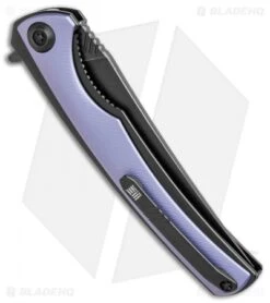 WE Knife Co. 704G Liner Lock Knife Blue Ti (3.6" Black Stonewash) -We Knife Co Shop WE Knife Co 704G blue ti black sw BHQ 75619 er side jr