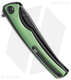 WE Knife Co. 704H Liner Lock Knife Green Ti (3.6" Black Stonewash) 6 WE Knife Co. 704H Liner Lock Knife Green Ti (3.6" Black Stonewash) -We Knife Co Shop WE Knife Co 704H green ti black sw BHQ 75620 er side jr