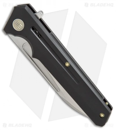 WE Knife Co. 705E Frame Lock Knife Black Titanium (3.6" Hand Rubbed) 2 WE Knife Co. 705E Frame Lock Knife Black Titanium (3.6" Hand Rubbed) - Image 2