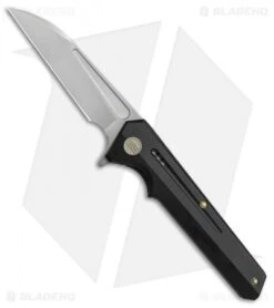 WE Knife Co. 705E Frame Lock Knife Black Titanium (3.6" Hand Rubbed)