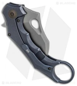 WE Knife Co. 708B Karambit Frame Lock Knife Blue Ti (3.6" Stonewash) -We Knife Co Shop WE Knife Co 708B karambit blue ti sw BHQ 68697 er side