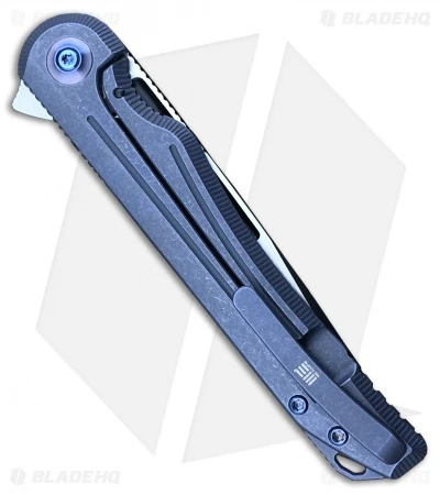 WE Knife Co. Array Frame Lock Knife Blue Ti (3.7" Black) 718A 2 WE Knife Co. Array Frame Lock Knife Blue Ti (3.7" Black) 718A - Image 2