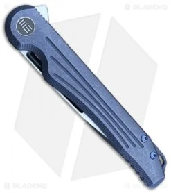 WE Knife Co. Array Frame Lock Knife Blue Ti (3.7" Black) 718A 5 WE Knife Co. Array Frame Lock Knife Blue Ti (3.7" Black) 718A -We Knife Co Shop WE Knife Co Array Blue Ti Black 718A BHQ 79846 er spine