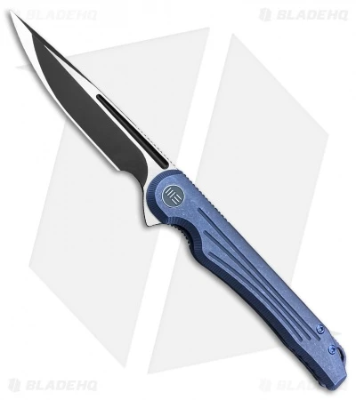 WE Knife Co. Array Frame Lock Knife Blue Ti (3.7" Black) 718A 1 WE Knife Co. Array Frame Lock Knife Blue Ti (3.7" Black) 718A