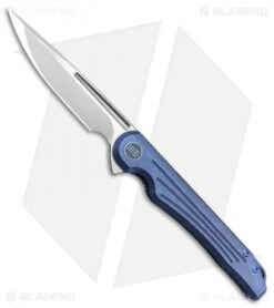 WE Knife Co. Array Frame Lock Knife Blue Ti (3.7" Stonewash) 718B