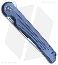 WE Knife Co. Array Frame Lock Knife Blue Ti (3.7" Stonewash) 718B -We Knife Co Shop WE Knife Co Array Blue Ti SW 718B BHQ 79847 er spine