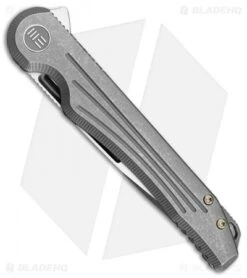 WE Knife Co. Array Frame Lock Knife Gray Ti (3.7" Black) 718C -We Knife Co Shop WE Knife Co Array Gray Ti black 718C BHQ 79848 er spine