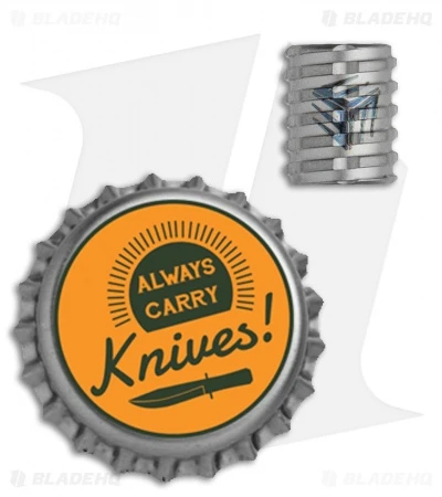 WE Knife Co. Bead Blast Gray Titanium Lanyard Bead 2 WE Knife Co. Bead Blast Gray Titanium Lanyard Bead - Image 2