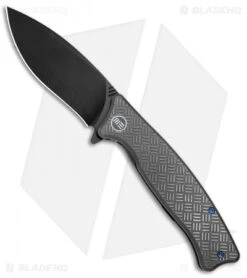 WE Knife Co. Balaenoptera Frame Lock Knife Gray Ti (3.5" Black) 712C