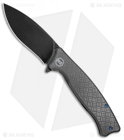 WE Knife Co. Balaenoptera Frame Lock Knife Gray Ti (3.5" Black) 712C 1 WE Knife Co. Balaenoptera Frame Lock Knife Gray Ti (3.5" Black) 712C
