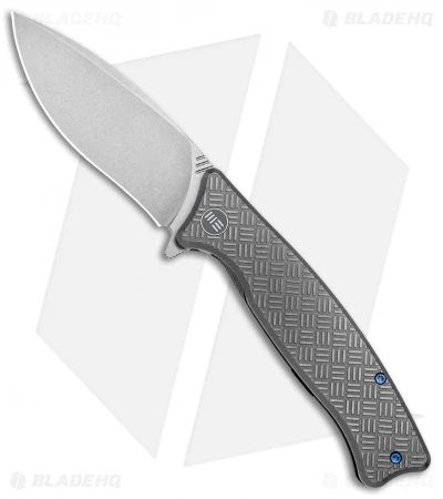 WE Knife Co. Balaenoptera Frame Lock Knife Gray Ti (3.5" Stonewash) 712D 1 WE Knife Co. Balaenoptera Frame Lock Knife Gray Ti (3.5" Stonewash) 712D