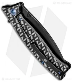 WE Knife Co. Balaenoptera Frame Lock Knife Black/Gray Ti (3.5" Black) 712E -We Knife Co Shop WE Knife Co Balaenoptera FL White Black Ti Black 712E BHQ 77540 jr side