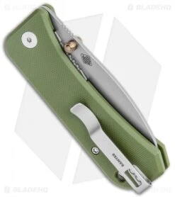 WE Knife Co. Banter Liner Lock Knife OD Green G-10 (2.9" Stonewash) -We Knife Co Shop WE Knife Co Banter LL OD Green G 10 Sandwash BHQ 107060 jr side