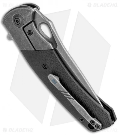 WE Knife Co. Bishop Flipper Folding Knife Gray Ti/CF (3.5" Stonewash) 903A 3 WE Knife Co. Bishop Flipper Folding Knife Gray Ti/CF (3.5" Stonewash) 903A - Image 3