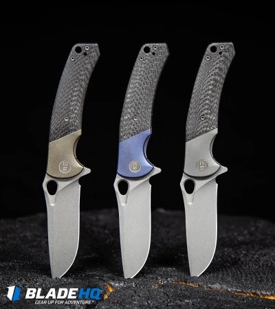 WE Knife Co. Bishop Flipper Folding Knife Gray Ti/CF (3.5" Stonewash) 903A 5 WE Knife Co. Bishop Flipper Folding Knife Gray Ti/CF (3.5" Stonewash) 903A - Image 5
