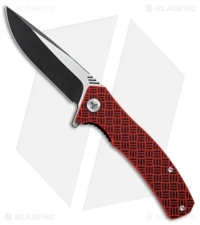 WE Knife Co. Blitz Liner Lock Knife Red G-10 (3.4" Black SW) 711C 1 WE Knife Co. Blitz Liner Lock Knife Red G-10 (3.4" Black SW) 711C