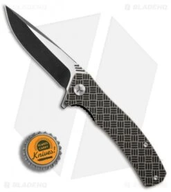 WE Knife Co. Blitz Liner Lock Knife Tan G-10 (3.4" Black SW) 711D -We Knife Co Shop WE Knife Co Blitz tan G10 black sw 711D BHQ 75614 er bottlecap