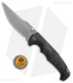 WE Knife Co. Blocao Lock Back Knife BSW Ti/Shred CF (4.2" Stonewash) 920B -We Knife Co Shop WE Knife Co Blocao LB BSW Ti Shred CF SW 920B BHQ 103132 jr bottlecap