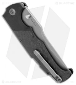 WE Knife Co. Blocao Lock Back Knife BSW Ti/Shred CF (4.2" Stonewash) 920B -We Knife Co Shop WE Knife Co Blocao LB BSW Ti Shred CF SW 920B BHQ 103132 jr side