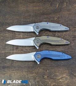 WE Knife Co. Bullit Frame Lock Knife Gray Ti (3.5 Hand Satin) 806C 10 WE Knife Co. Bullit Frame Lock Knife Gray Ti (3.5 Hand Satin) 806C -We Knife Co Shop WE Knife Co Bullit Frame Lock Knife Blue Ti 806 BHQ84607 kp wood web
