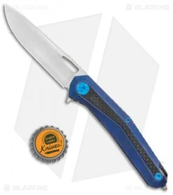 WE Knife Co. Caliber Frame Lock Knife Blue Ti/CF (3.45" Satin) 808A 7 WE Knife Co. Caliber Frame Lock Knife Blue Ti/CF (3.45" Satin) 808A -We Knife Co Shop WE Knife Co Caliber FL Blue Ti CF Satin 808A BHQ 85492 jr bottlecap