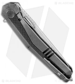WE Knife Co. Caliber Frame Lock Knife Titanium/CF (3.45" Satin) 808B -We Knife Co Shop WE Knife Co Caliber FL Ti CF Satin 808B BHQ 85493 jr side