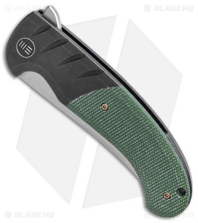 WE Knife Co. Curvaceous Frame Lock Knife Green Micarta/Ti (3.7" BB) WE20012-2 2 WE Knife Co. Curvaceous Frame Lock Knife Green Micarta/Ti (3.7" BB) WE20012-2 - Image 2