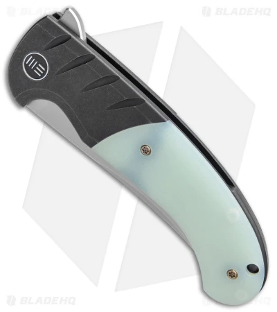 WE Knife Co. Curvaceous Frame Lock Knife Natural G-10/Ti (3.7" BB) WE20012-3 2 WE Knife Co. Curvaceous Frame Lock Knife Natural G-10/Ti (3.7" BB) WE20012-3 - Image 2
