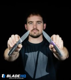 WE Knife Co. Deacon Flipper Knife Ti/CF Blue (3.25" Bead Blast) 901B 12 WE Knife Co. Deacon Flipper Knife Ti/CF Blue (3.25" Bead Blast) 901B -We Knife Co Shop WE Knife Co Deacon Flipper Knife Ti CF Gray Bead Blast 901D BHQ 93251 kp Jamie web