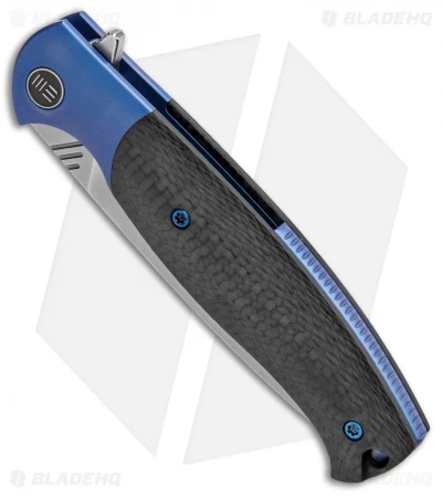 WE Knife Co. Deacon Flipper Knife Ti/CF Blue (3.25" Bead Blast) 901B 2 WE Knife Co. Deacon Flipper Knife Ti/CF Blue (3.25" Bead Blast) 901B - Image 2