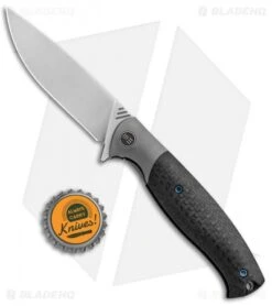 WE Knife Co. Deacon Flipper Knife Ti/CF Gray (3.25" Bead Blast) 901D -We Knife Co Shop WE Knife Co Deacon Ti CF Gray BB 901D BHQ 93251 jr bottlecap