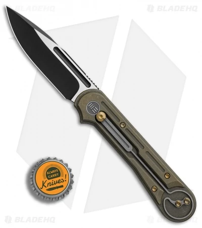 WE Knife Co. Double Helix Slide Lock Knife Bronze Ti (3.3" Two-Tone) 815A 4 WE Knife Co. Double Helix Slide Lock Knife Bronze Ti (3.3" Two-Tone) 815A - Image 4
