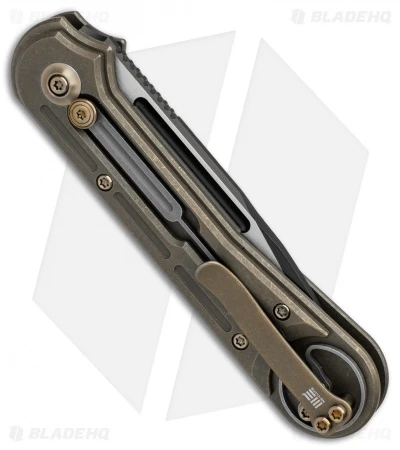 WE Knife Co. Double Helix Slide Lock Knife Bronze Ti (3.3" Two-Tone) 815A 2 WE Knife Co. Double Helix Slide Lock Knife Bronze Ti (3.3" Two-Tone) 815A - Image 2